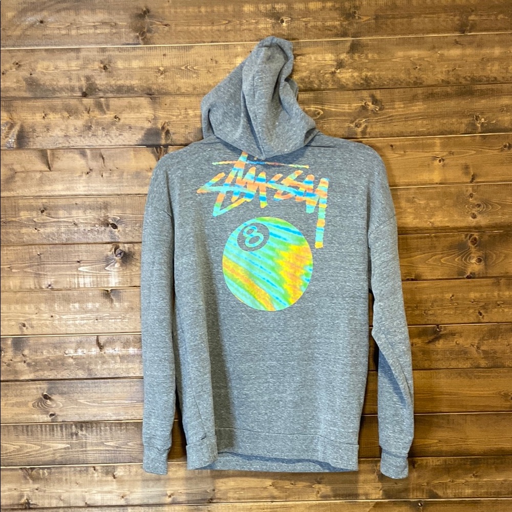 ✨Stussy Gray Graphic Hoodie - Small✨